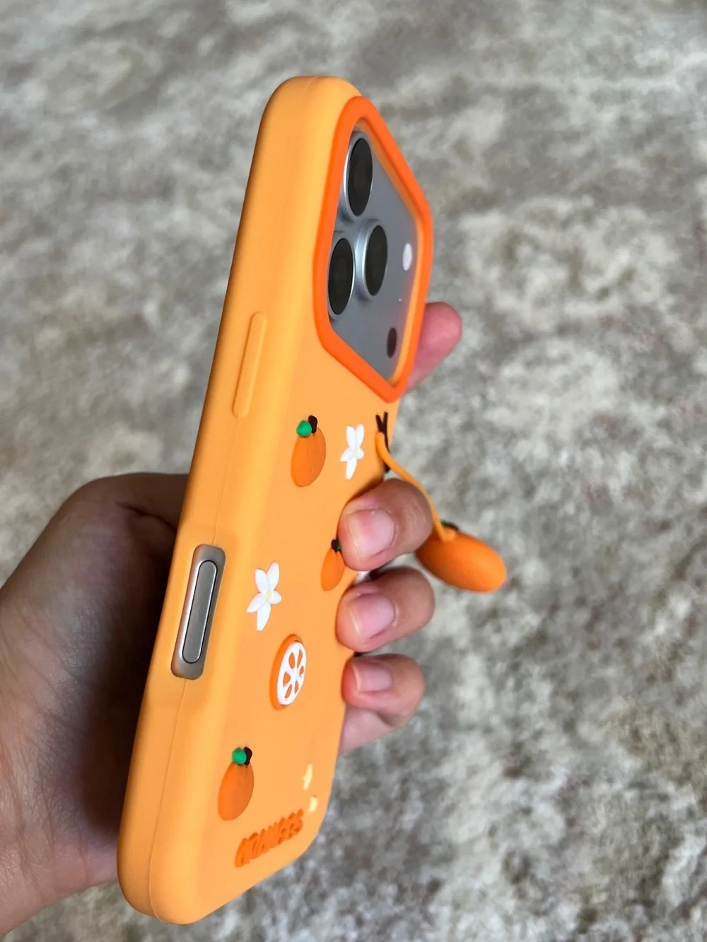 Silicone Phone Case for iPhone 17 Pro - Orange